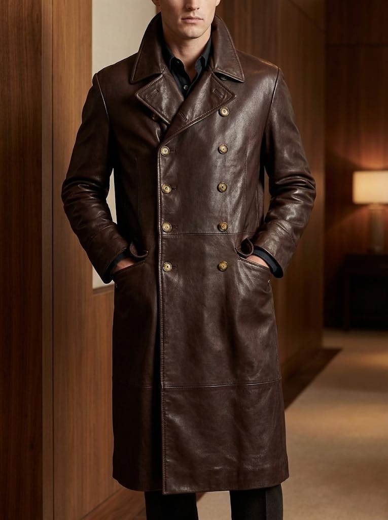 giorgio-armani-borgonuovo-21-cappotto-lungo-doppiopetto-in-pelle-marrone-uomo